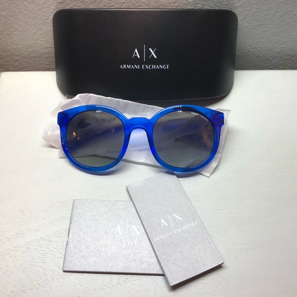 Armani Exchange Accessories - Armani Exchange Pool Blue Mod Sunglasses NWT